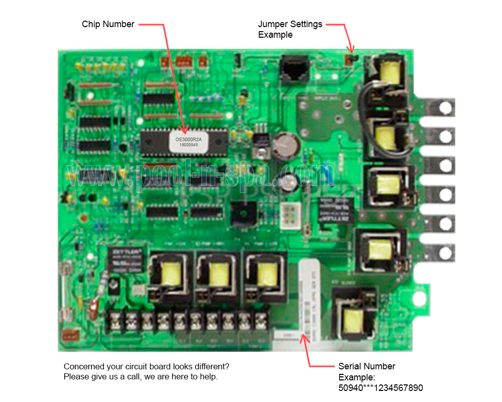 Balboa 50940 Circuit Board OE3000R2(x), Cal Spa ELE09100135 - Click Image to Close