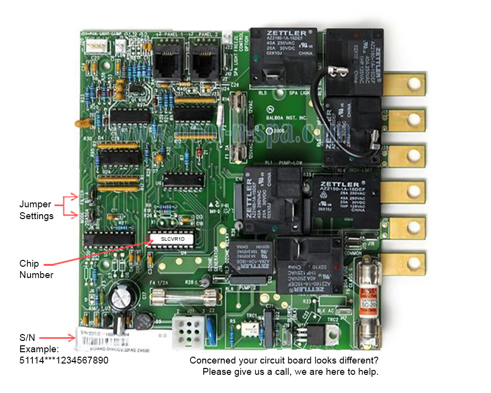 Balboa 51114 Circuit Board SLCVR1(x), Dimension One 1560-90 - Click Image to Close