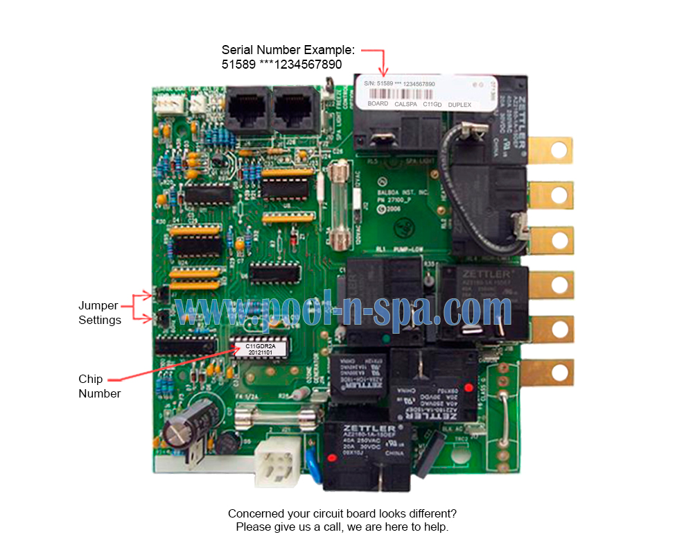 Balboa 51589 Circuit Board C11GDR2(x), Cal Spa ELE09100190 - Click Image to Close