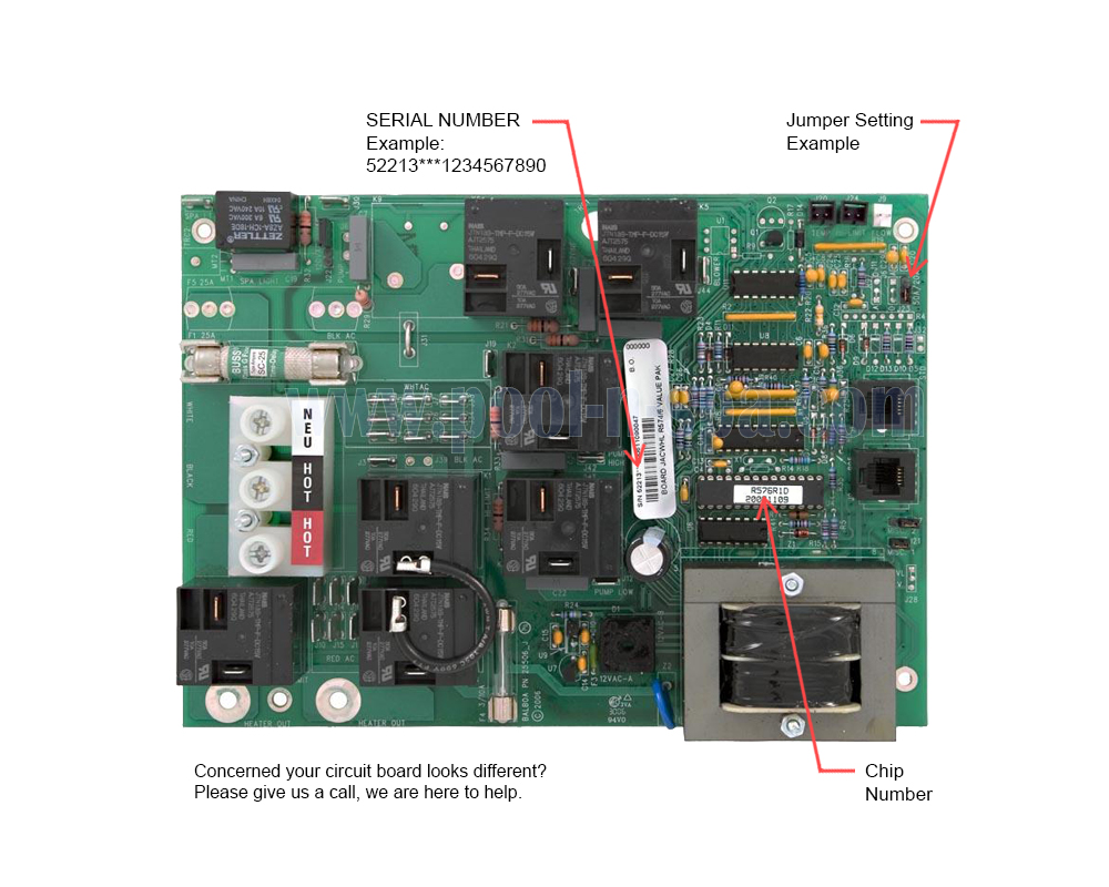 Balboa 52213 (R574R1(x), R576R1(x), R574/6R1(x)) Circuit Board - Click Image to Close