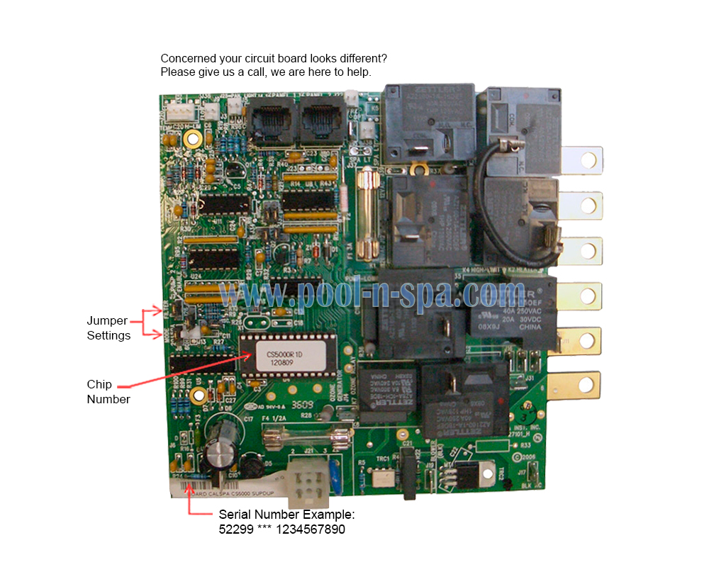 Balboa 52299 Circuit Board CS5000R1(x) - Click Image to Close