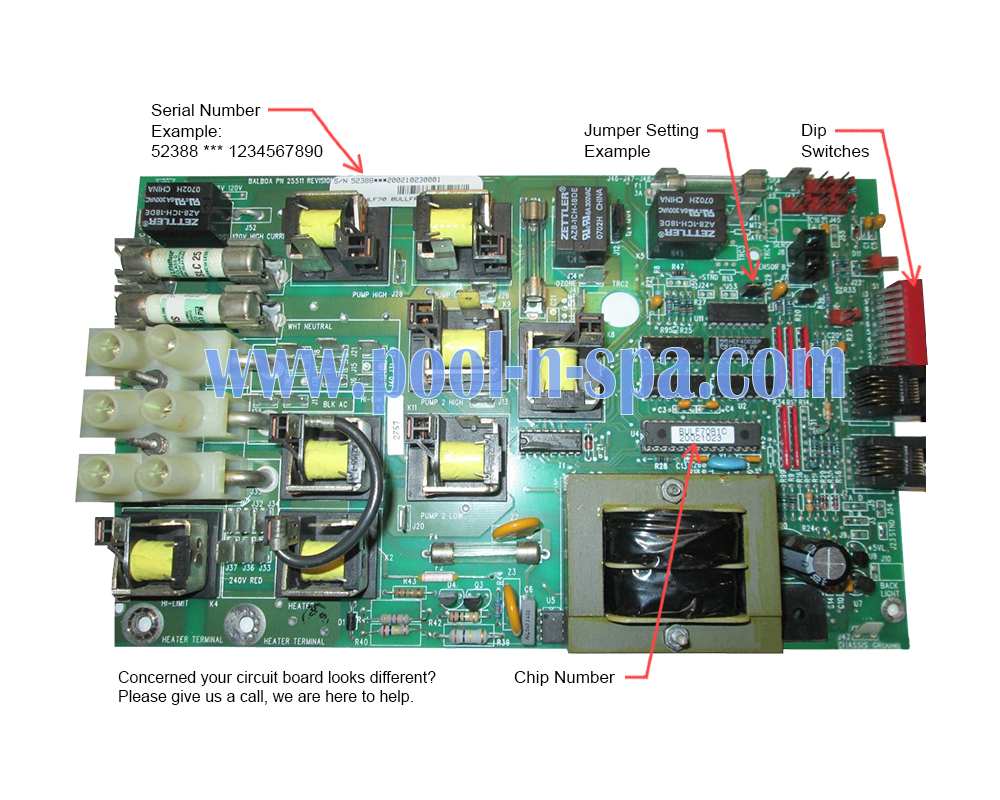 Balboa 52388 Circuit Board BULF70R1(x), Bullfrog Spas 65-1045 - Click Image to Close