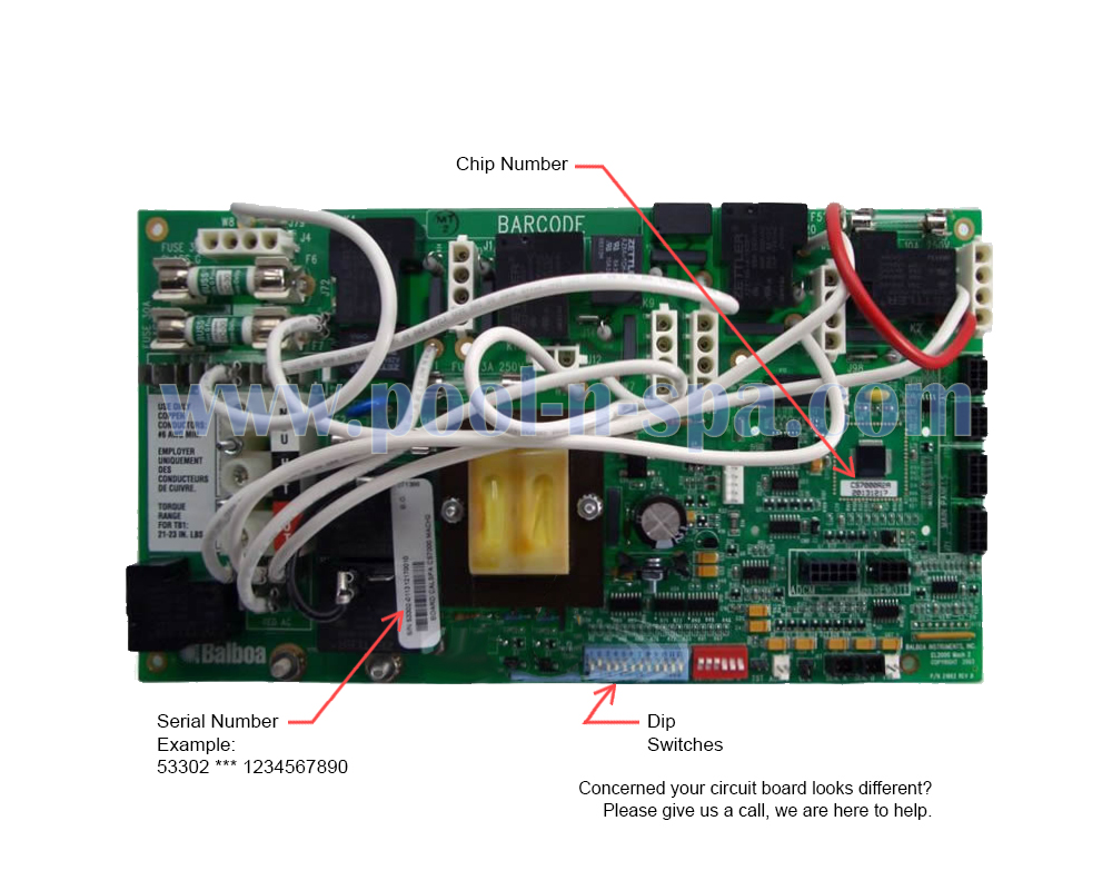 Balboa 53302 Circuit Board CS7000R2(x), Cal Spa ELE09100211 - Click Image to Close