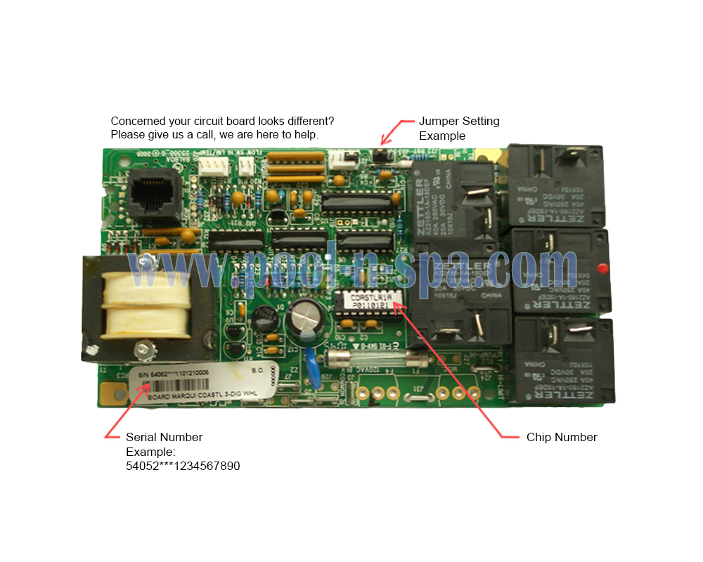 Balboa 54052 Circuit Board COASTLR1(x), Marquis Spa 600-6252 - Click Image to Close