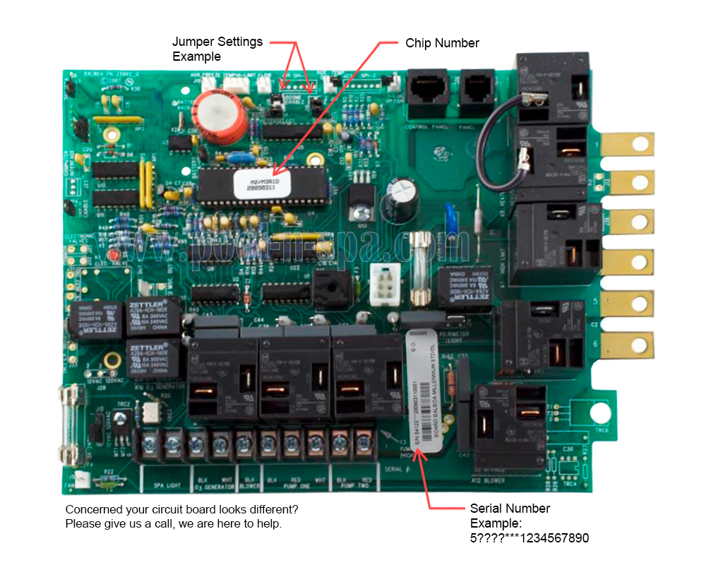 Balboa 50862 Circuit Board C3000R2(x), Cal Spa ELE09100111 - Click Image to Close