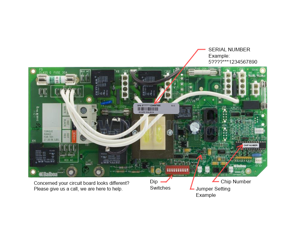 Balboa 55140 Circuit Board VS500TM2R2(x) Alt Replacement, Master Spas - Click Image to Close