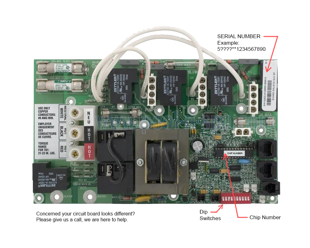 Balboa 53516 Circuit Board MAS260R2(x) Alt Repl, Master Spas X800960 - Click Image to Close