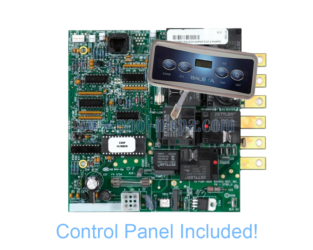 Balboa 51674 Circuit Board H50DR2(x) Alt Repl, (Sm LCD Panel), Hawkeye - Click Image to Close