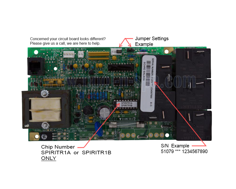 Marquis Spa 600-6242 Circuit Board SPIRITR1A And SPIRITR1B Only - Click Image to Close