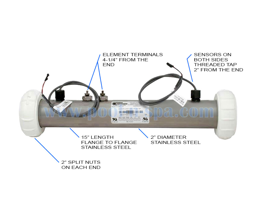 Balboa 58031 Heater, 4.0KW, M7, M7 - Click Image to Close