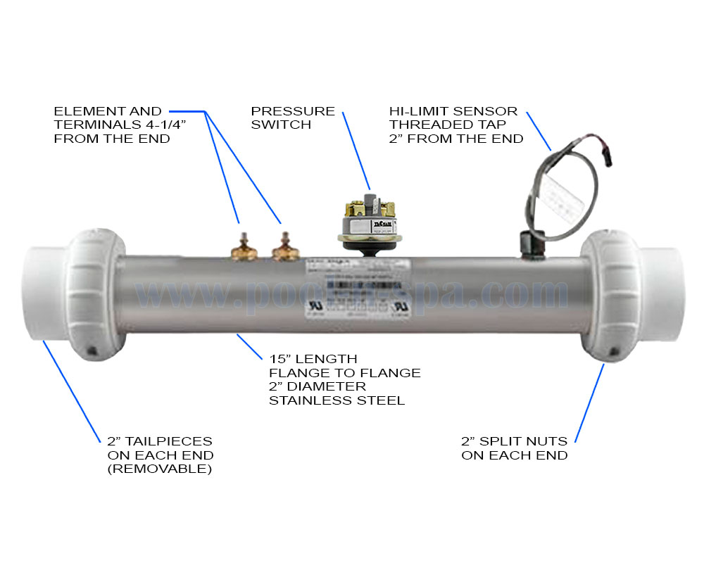 Dynasty Spas 10846 Heater, 4.0KW, 4000