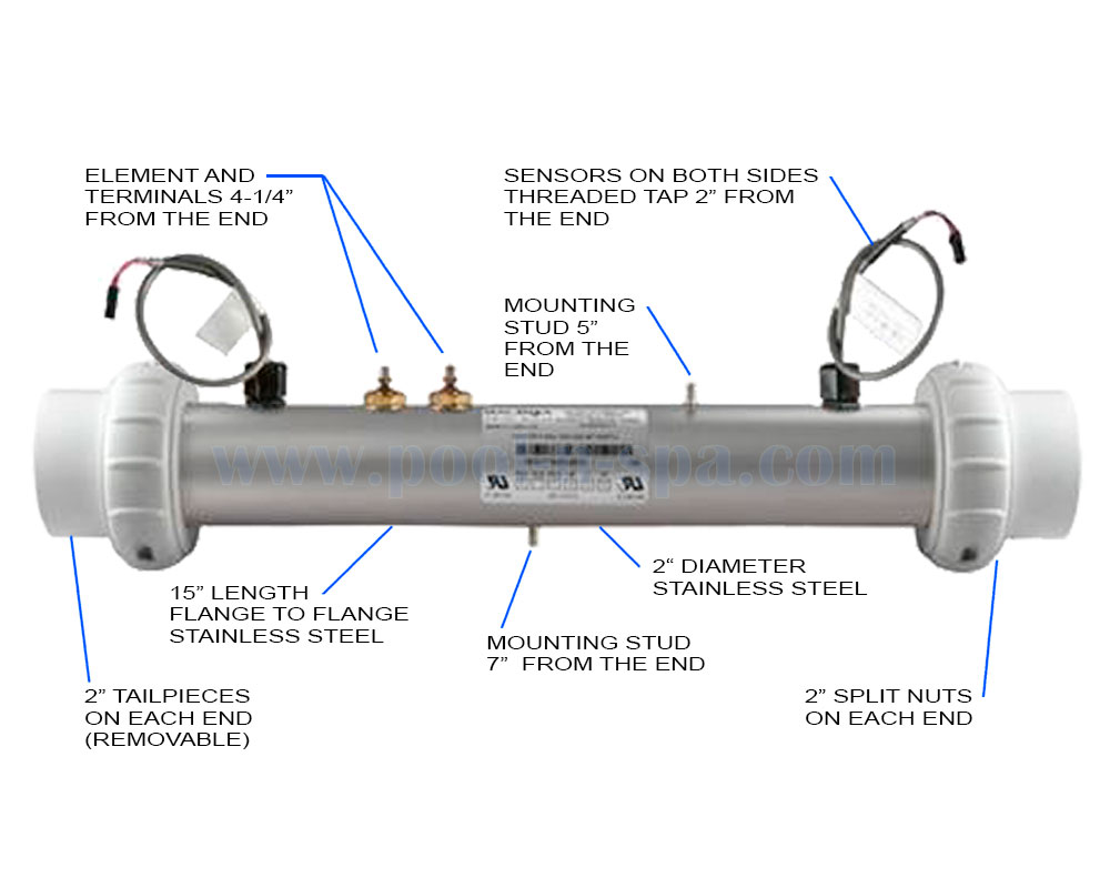 Hydro-Quip 26-58104-K Heater, 4.0KW, M7, M3, VS, EL2000 - Click Image to Close