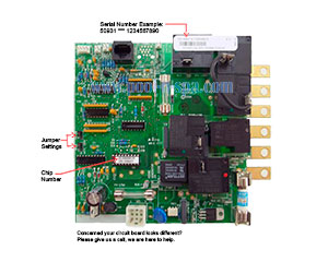 Balboa 50931 Circuit Board OE2000R1(x), Cal Spa ELE09100065