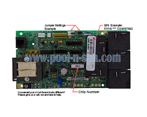 Balboa 51118 Circuit Board 10R1(x), Coleman Spa 101-053