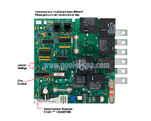 Balboa 51424 Circuit Board H136R1(x), Jacuzzi