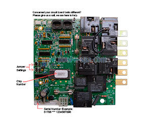 Balboa 51786 Circuit Board MAS225R1(x), Master Spas X800950