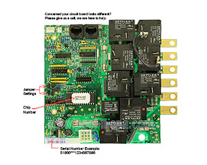 Balboa 51800 Circuit Board RCRTNLR3(x), Marquis Spa 600-6262