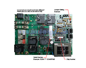 Balboa 52364 Circuit Board MAS425R1(x), Master Spas X801011
