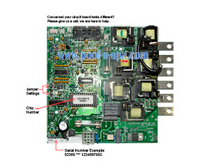 Balboa 52368 Circuit Board OE2100R1(x), Cal Spa ELE09100071