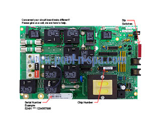Balboa 52491 Circuit Board 1000LER1(x)