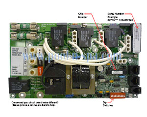 Balboa 52713 Circuit Board 430R1(x), Coleman Spas 103-095