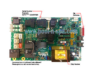 Balboa 52717 Circuit Board 630R1(x), Coleman Spas 103-097