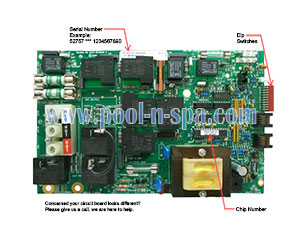 Balboa 52757 Circuit Board MAS470R1(x), Master Spas X800760