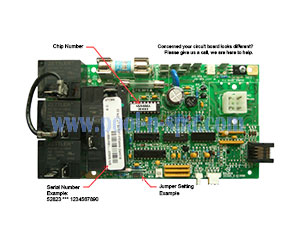 Balboa 52823 Circuit Board LEZURR2(x), Marquis Spa 600-6283
