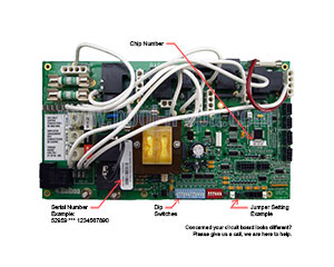Balboa 52959 Circuit Board MS2000R1(x), Master Spas X801080