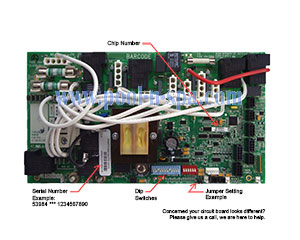 Balboa 53984 Circuit Board BF05R2(x), Bullfrog Spas 65-1620