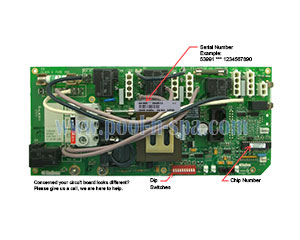 Balboa 53991 Circuit Board CS6200R1(x), Cal Spa ELE09100223