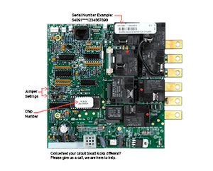 Balboa 54091 Circuit Board M1R1(x)