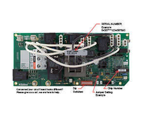 Balboa 54357, VS501ZR1(x), VS501ZR2(x) Circuit Board