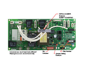 Balboa 54369 Circuit Board VS500ZR2(x)