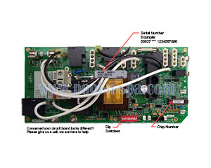 Balboa 55637 Circuit Board CS504SZUR1(x) Alt Replacement, Coast Spas