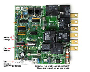 Balboa 50632 Circuit Board JEM400R1(x) Alt Replacement