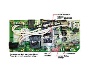 Balboa 55840 Circuit Board VS513ZR1(x), Cal Spa ELE09100420