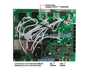 Balboa 54418 Circuit Board MS8000R1(x) Alt Replacement, Master Spas