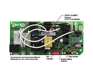 Balboa 53601 Circuit Board VS510SR1(x) Alt Replacement