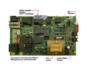 Balboa 53435 Circuit Board ALP2M7R1(x), Alps Spas
