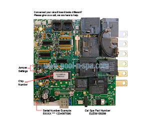 Cal Spa ELE09100209 Circuit Board C2105R1(x), Balboa