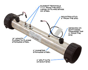 Balboa 58083 Heater, 5.5KW, M7, LE, VALUE, EL
