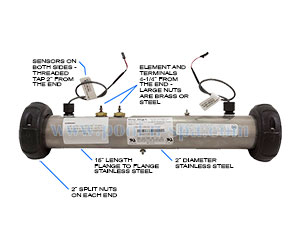 Balboa 58109 Heater, 4.0KW, M7, LE, VALUE