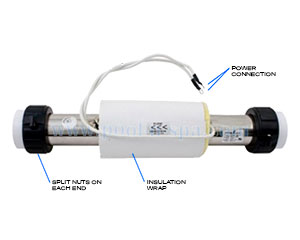 Hydro-Quip 26-2001-7S-K Heater, 5.5KW, Cal Spa, XL Exchanger, No Box