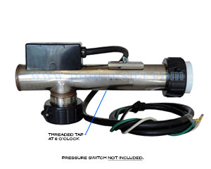 Hydro-Quip 48-9121-7S-K Heater, 5.5KW, Artic Spas, L-Shape